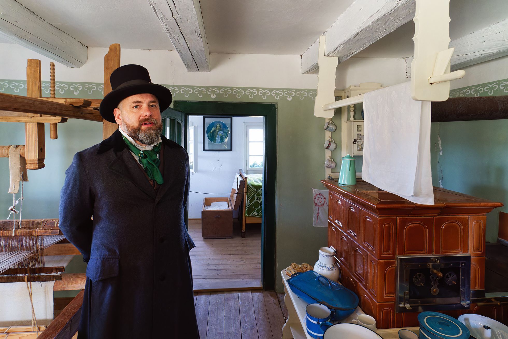 Advent ve skanzenu v Kouřimi. Mýtické postavy a zvyky na fotkách, prosinec 2023