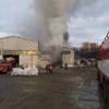 Požár skladu s odpadky