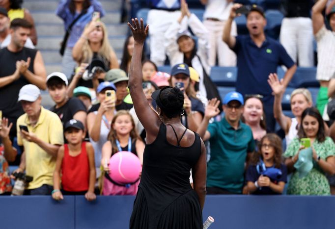 Venus Williamsová ve čtvrtfinále čtyřhry US Open 2025