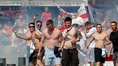 Euro 2016, Rusko-Anglie: výtržnosti anglických fanoušků před zápasem v Marseille