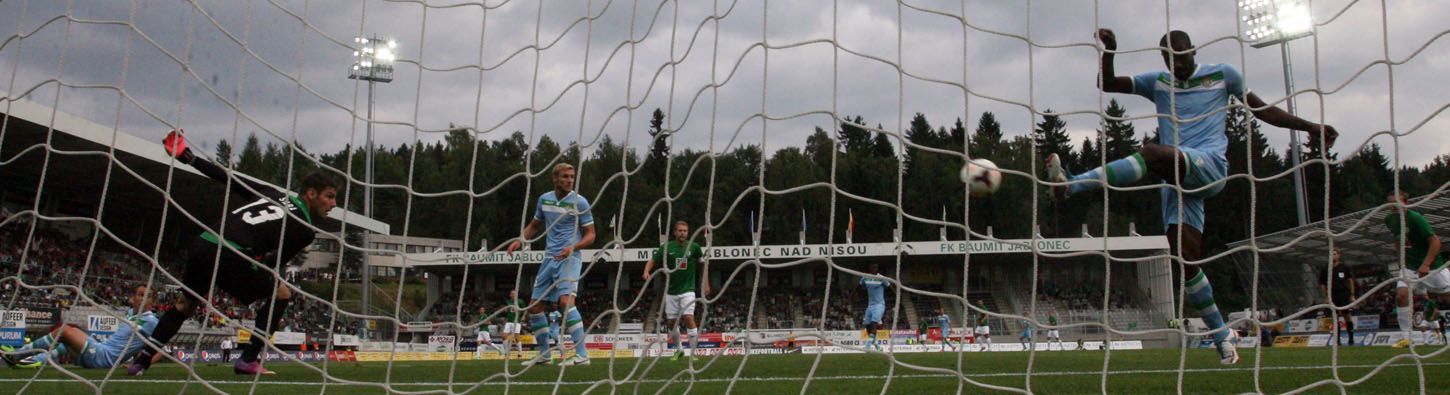 Fotbal, EL, Jablonec - Betis Sevilla: Cedric dává gól na 1:2