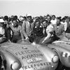 Závodní historie Porsche: Porsche 550 Spyder, zleva: Herbert Linge, Hans Herrmann, Huschke von Hanstein, Jaroslav Juhan