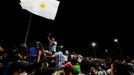 Soccer Football - Argentina team arrives to Buenos Aires after winning the World Cup  - Buenos Aires, Argentina - December 20, 2022 Fans gather during the team's arrival