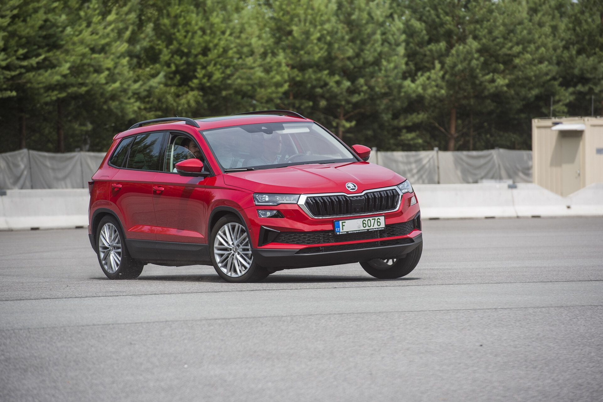 Jízdní asistenty, testování Škoda Auto 2023