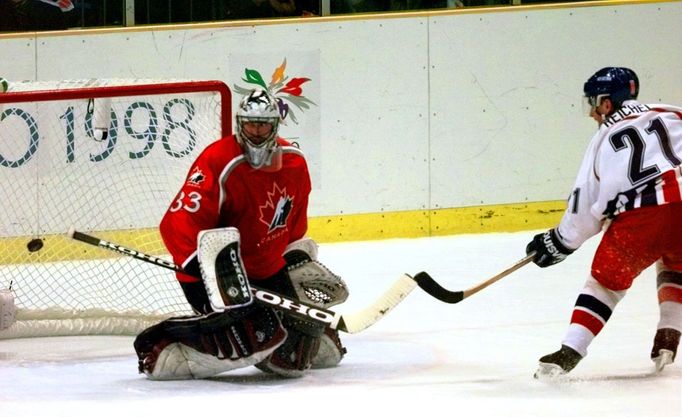 ZOH Nagano 1998, Česko Kanada: Robert Reichel - Patrick Roy