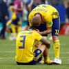 Smutní Švédové po zápase s Anglií na MS 2018