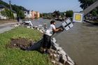 Následky povodně v obci Kobylá nad Vidnávkou