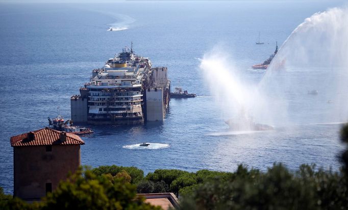 Costa Concordia, 23. července 2014.