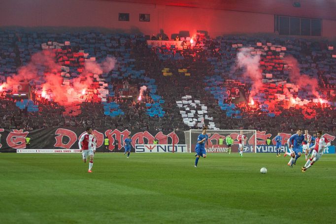 SL, Slavia-Baník: fanoušci Baníku