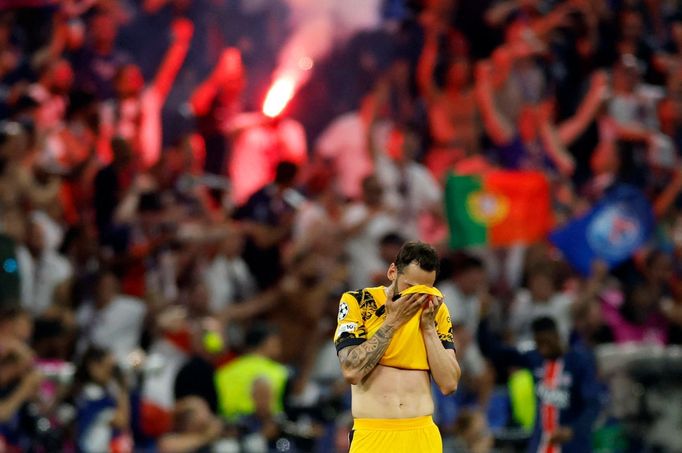 Hakan Calhanoglu z Interu Milán po třetím gólu