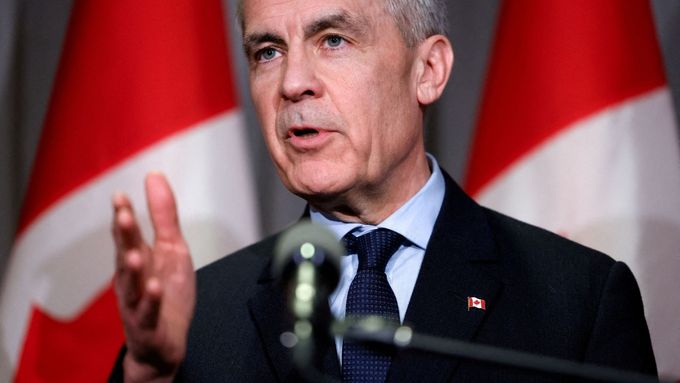"Kanada a USA nyní obnovily volný obchod pro drtivou většinu našich výrobků," oznámil v pátek kanadský premiér Mark Carney (na archivním snímku).