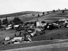 Obec Zhůři na Šumavě v roce 1923