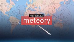 grafika - Kam dopadly meteory