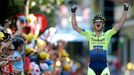 Michael Rogers se raduje z vítězství v 16. etapě Tour de France 2014