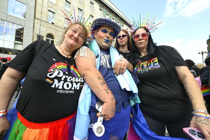 Prague Pride - pochod rovnosti a respektu, 2. srpna 2025, Praha.