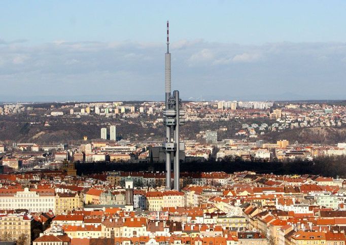 Televizní Žižkovský vysílač.