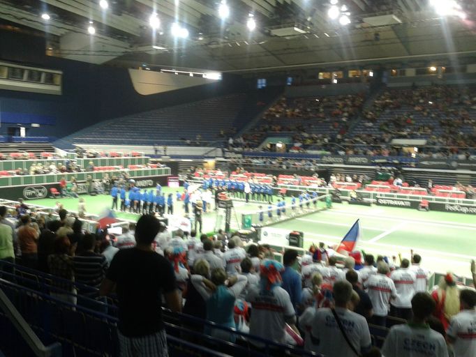 Fed Cup: Česko - Itálie (fanoušci)