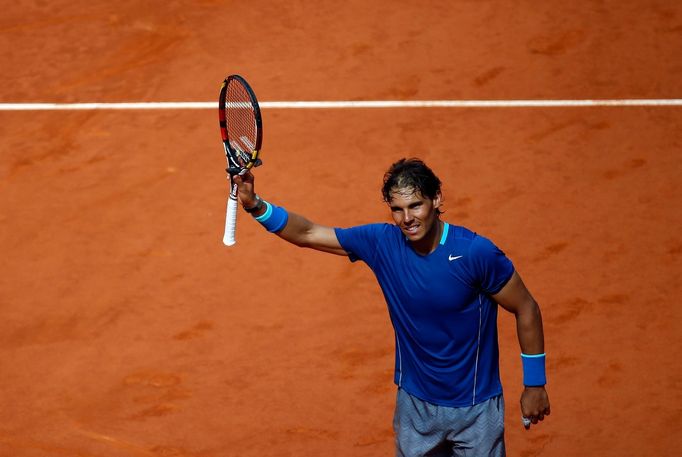 Rafael Nadal na masters v Madridu 2014