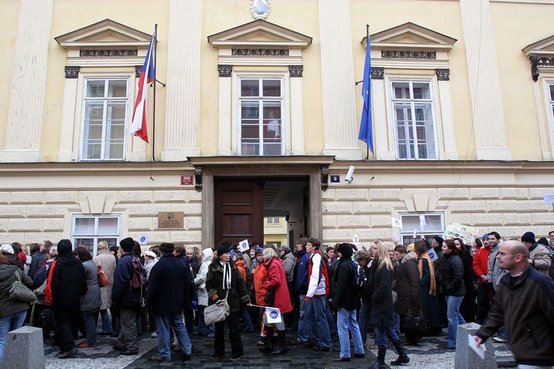 Demonstrace učitelů