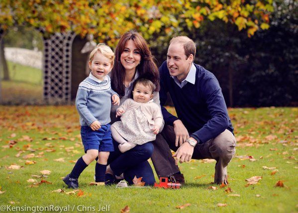 Vévodkyně Catherine a princ William s dětmi