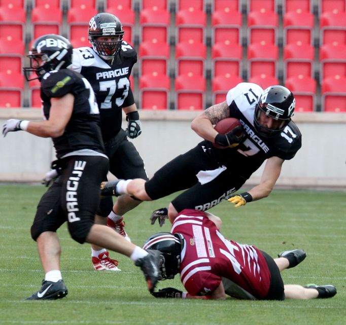 Americký fotbal, finále ČLAF: Prague Black Panthers - Příbram Bobcats