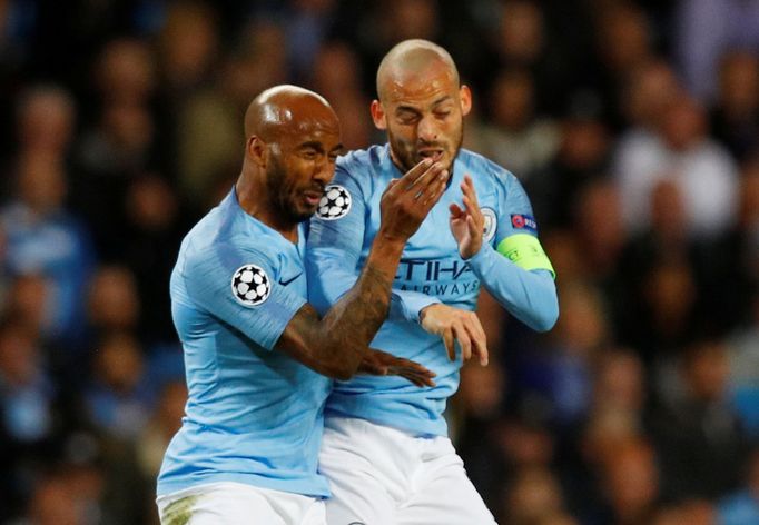 Fabian Delph a David Silva