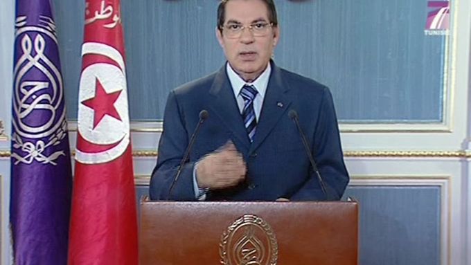 Tuniský prezident Zín Abidín bin Alí