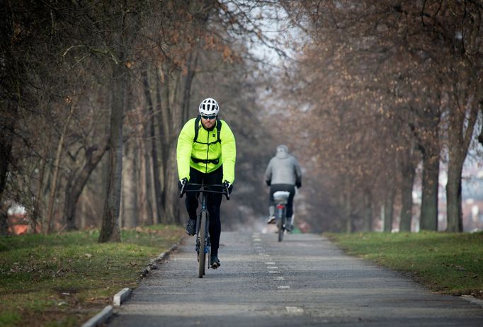 Cyklista v Praze, ilustrační foto