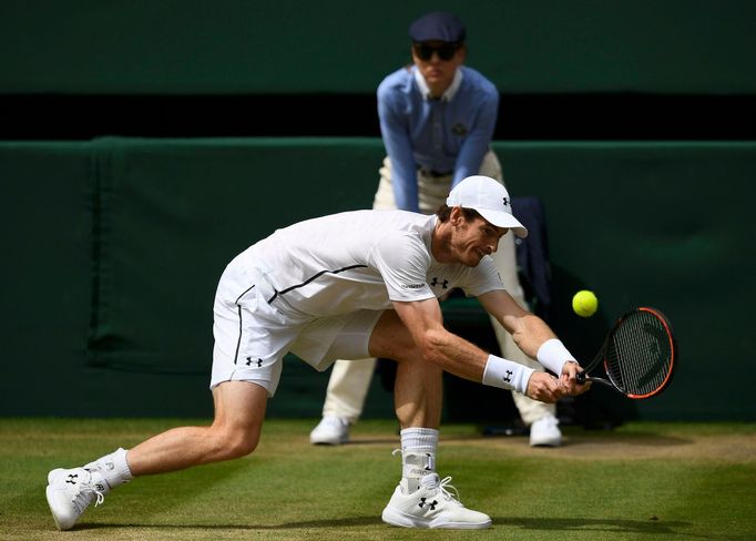 Andy Murray ve finále Wimbledonu 2016.