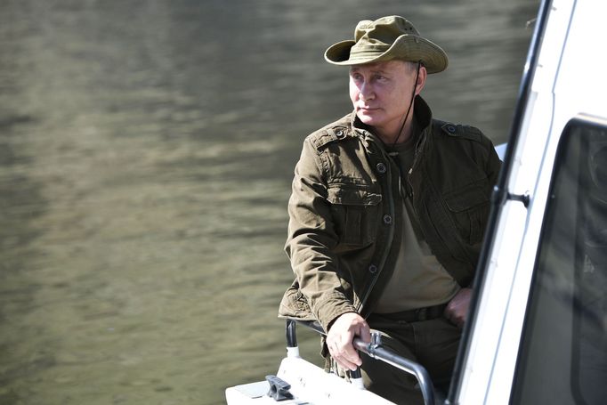 Vladimir Putin na dovolené.