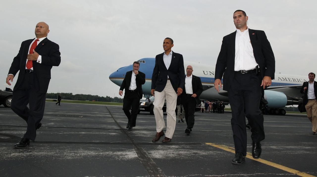 Obama na letišti