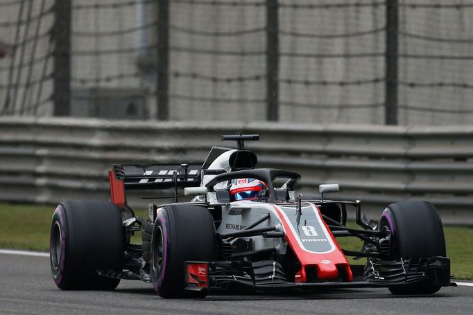 F1 VC Číny 2018: Romain Grosjean, Haas