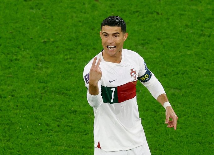 Cristiano Ronaldo ve čtvrtfinále MS 2022 Maroko - Portugalsko