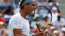 Rafael Nadal na US Open slaví vyřazení Chorvata Dodiga