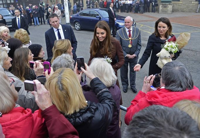 Vévodkyně Catherine na návštěvě Grimsby.