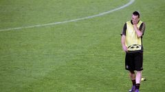 Zlatan Ibrahimovič při tréninku v Barceloně