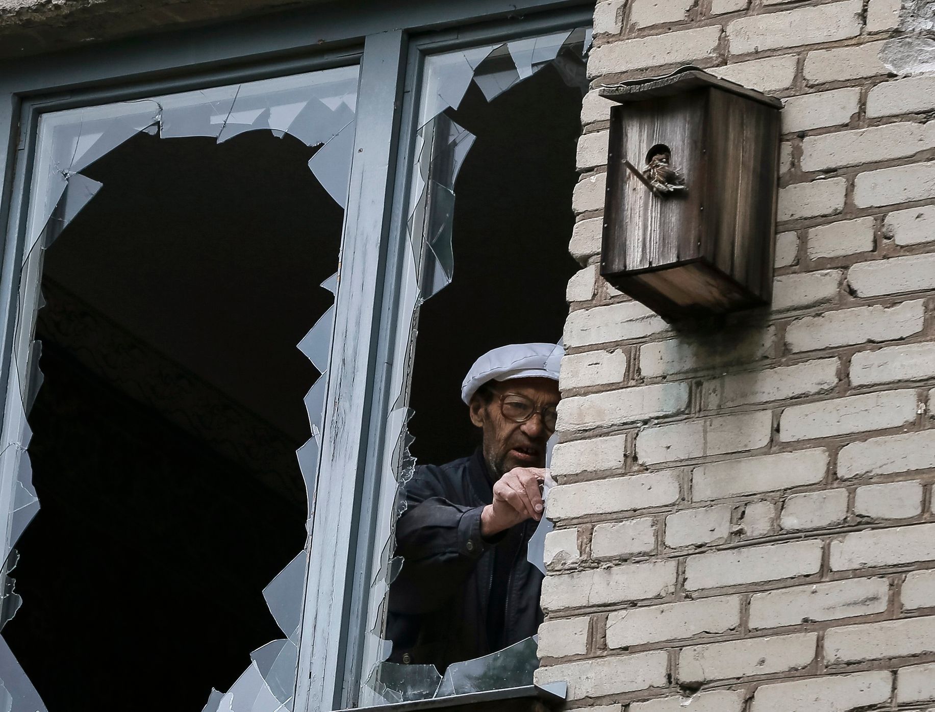 Ukrajina - Slavjansk - ostřelování