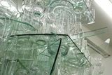 T. Cragg: Clear Glass Stack, 2000, detail