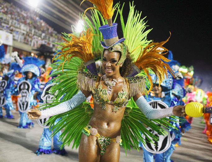 Revellers from the Mocidade Independent