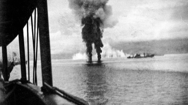Brutální útok Japonců. Američané u Guadalcanalu odrazili třídenní námořní úder; Zdroj foto: Aktuálně / Unknown author / U. S. Navy / National Museum of U.S. Navy / Public domain