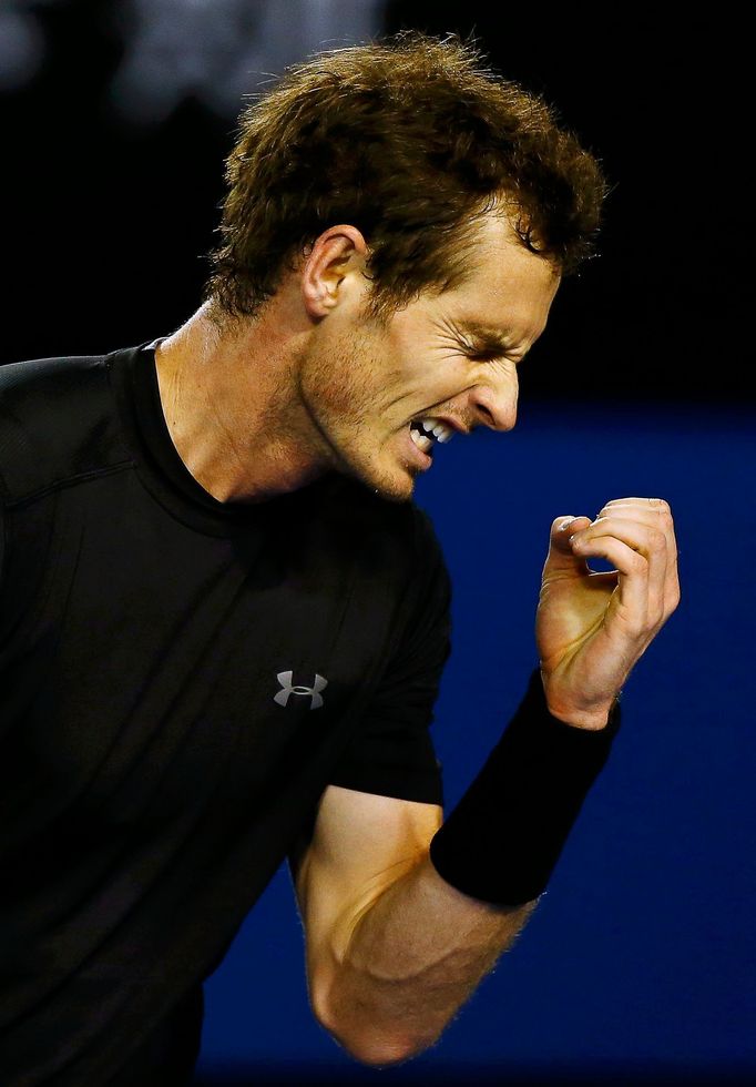 Australian Open 2015: Andy Murray při semifinále s Tomášem Berdychem