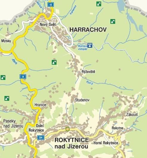 Mapa - Harrachov