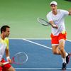 Davis Cup, Švýcarsko - Česko: Lukáš Rosol a Tomáš Berdych (vpravo)