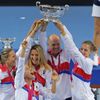 Češky se radují z vítězství ve Fed Cupu 2016