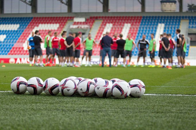 FC Viktoria Plzeň vs. AS Řím, tisková konference, trénink