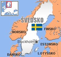 Mapa - Švédsko