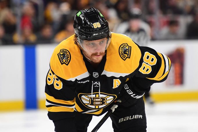 David Pastrňák v dresu Bostonu