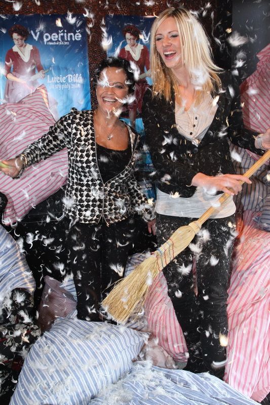 Lucie Bílá křtila klip k 3D filmu V peřině - Lucie Bílá a Nikol Moravcová