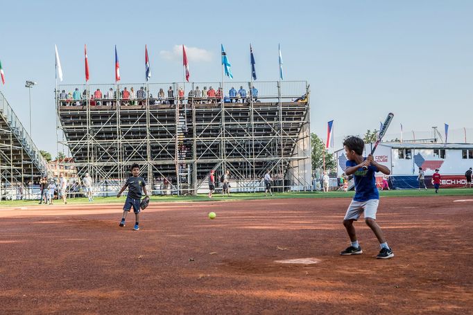 Zahajovací zápas Mistrovství světa v softbalu mužů 2019, Česká republika proti Nový Zéland, Praha, Bohnice, 13. 6. 2019