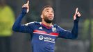 EL, Lyon - Plzeň: Alexandre Lacazette slaví gól